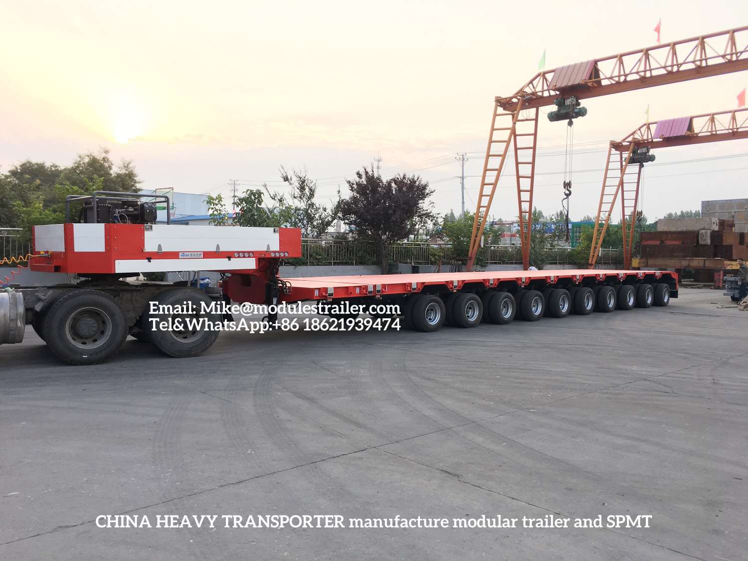 10 axle extension trailer 33m 150tons 10 axle trailer hydraulic trailer modulestrailer 5
